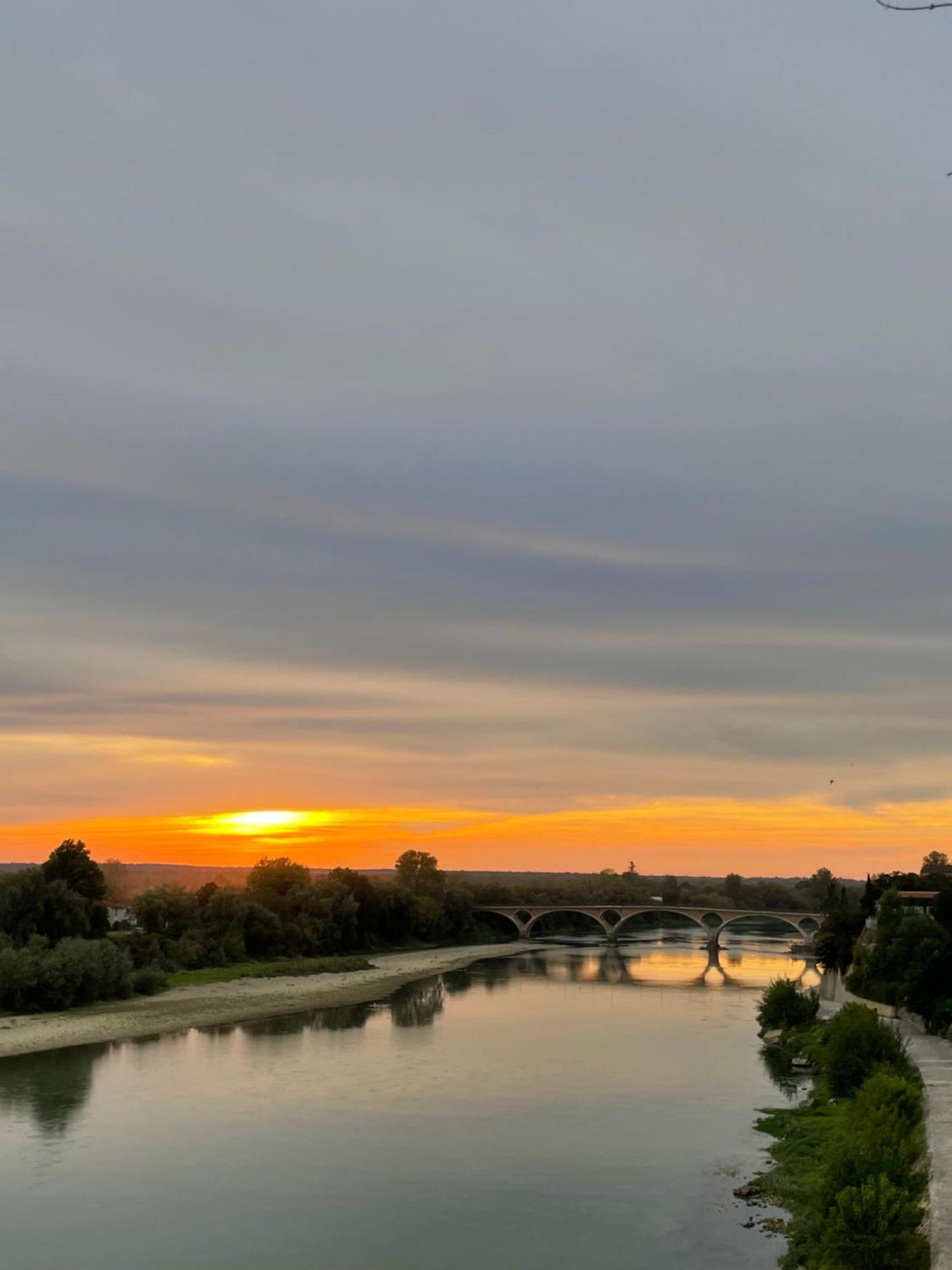 Hotel Restaurant Cote Garonne Le Balcon Des Dames - Tonneins Fauillet Marmande - Vue Panoramique Bord De Garonne Chambres Climatisees Exterior foto